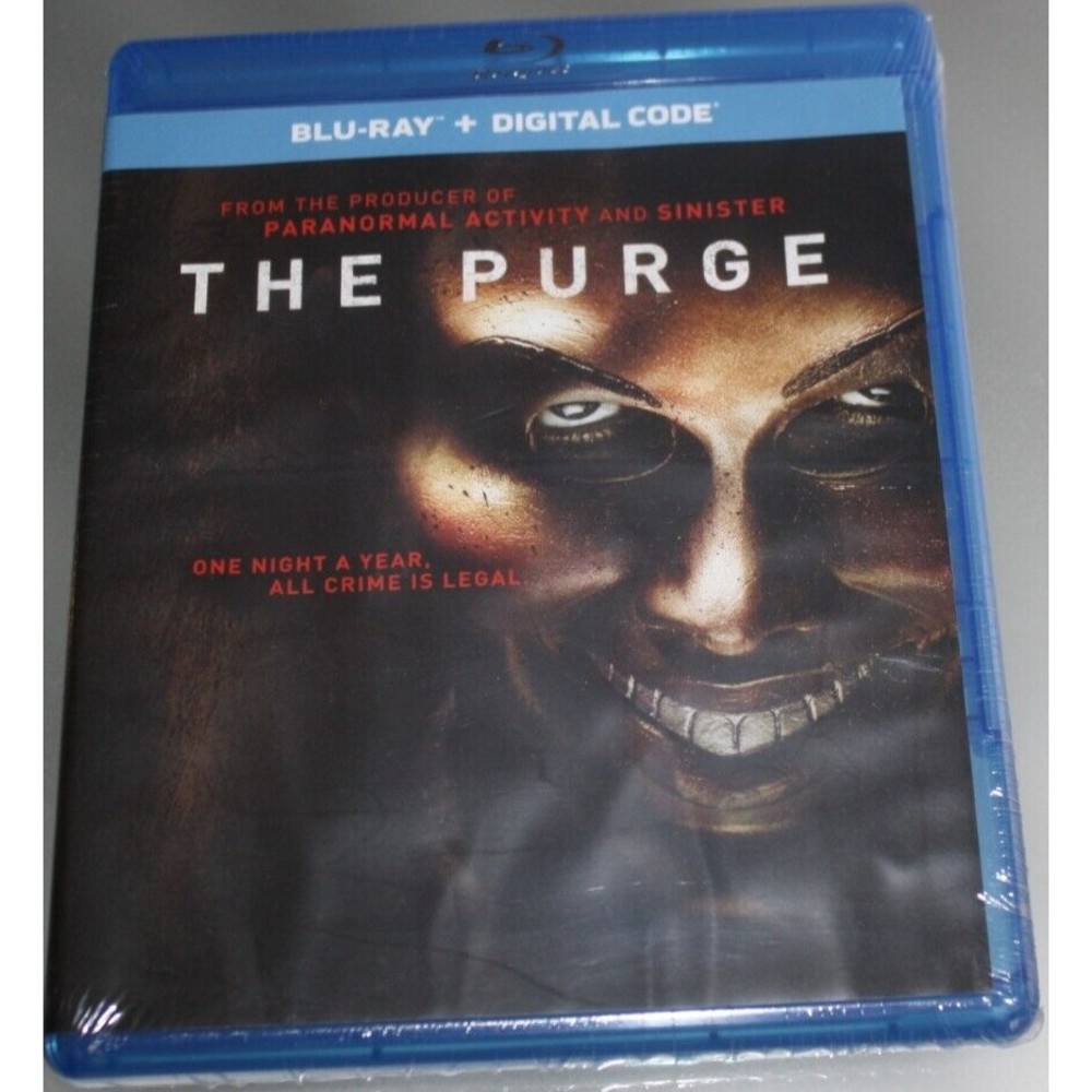 THE PURGE - Blu-Ray + DVD + Digital Copy New and Sealed Thriller Entertainment